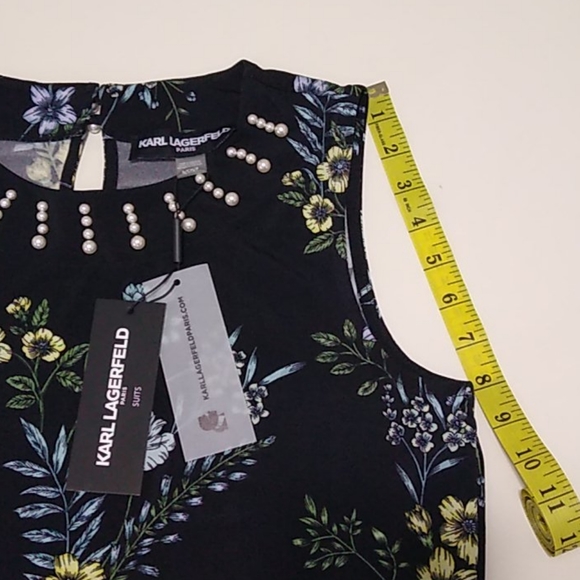 Karl Lagerfeld elegant top with pearls - Picture 6 of 10